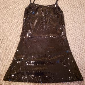 Forever 21 Black Sequin Dress / Top Size Small